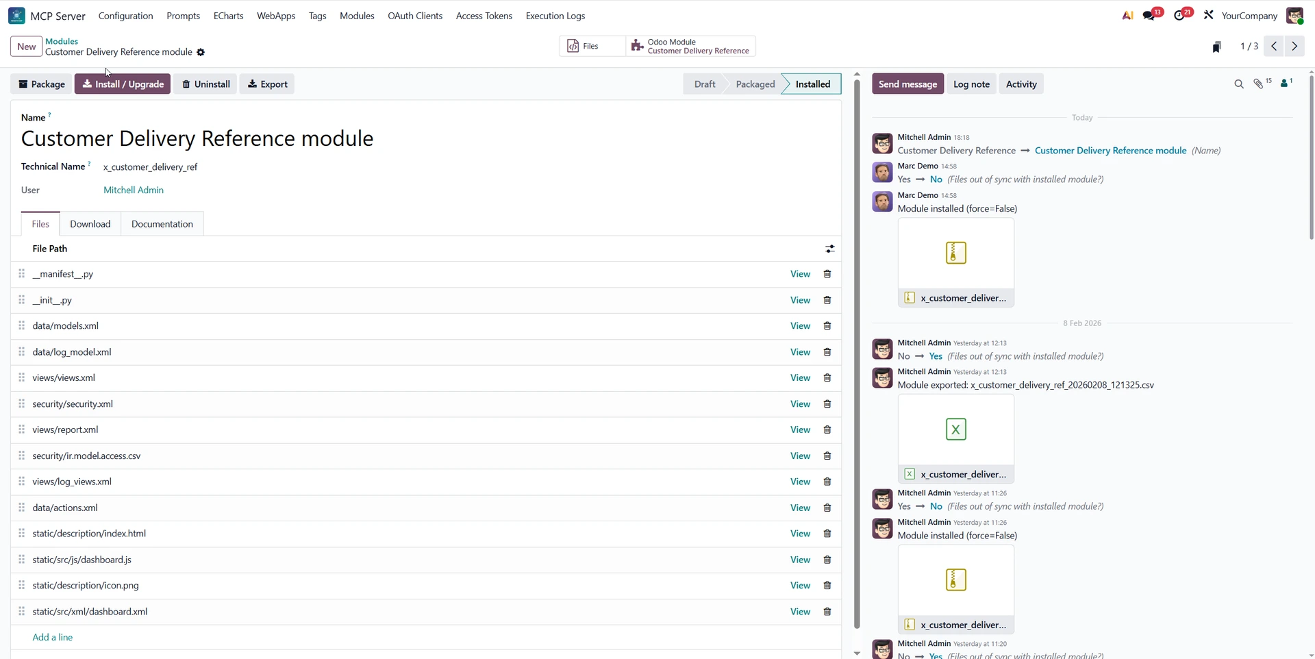 odoo mcp module form view